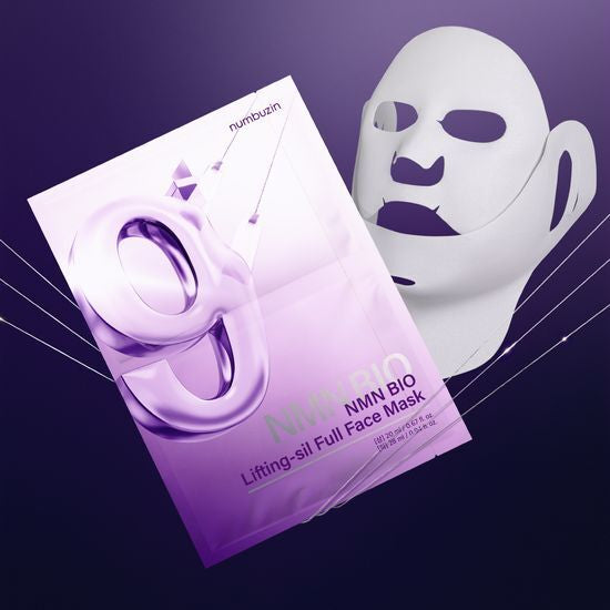 numbuzin No. 9 NAD Bio Lifting-sil Full Face Pack Sheet 4ea Set (with Fabric Lifting Band gift)
