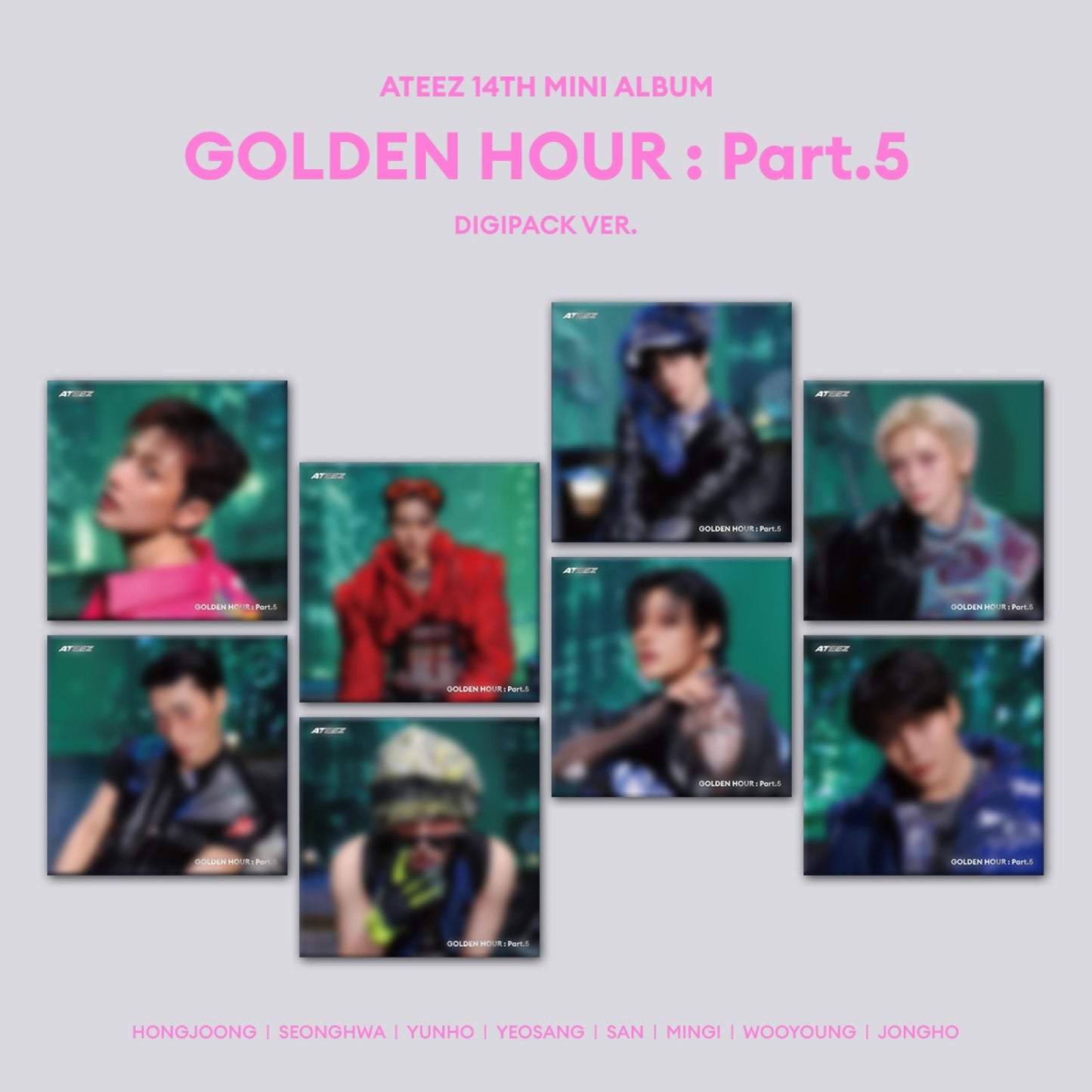 ATEEZ - GOLDEN HOUR : Part.5 / 14TH MINI ALBUM (Random) (DIGIPACK VER.)