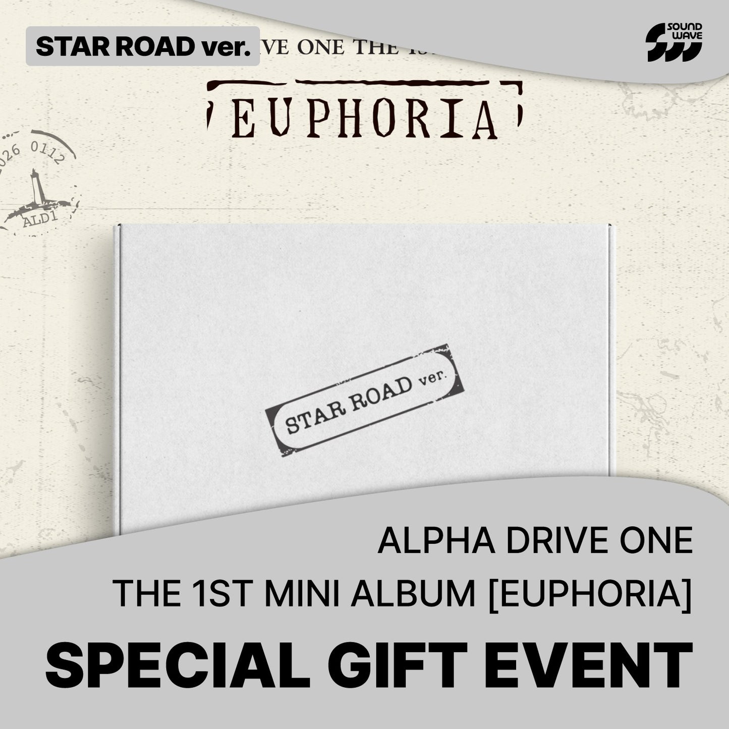 ALD1 ALPHA DRIVE ONE THE 1ST MINI ALBUM [EUPHORIA] (STAR ROAD Ver.) - SOUND WAVE POB -