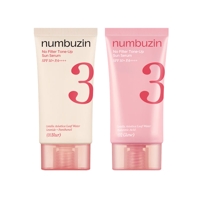 numbuzin No.3 No Filter Tone-Up Sun Serum 50ml 01 Blur and glow Duo Set