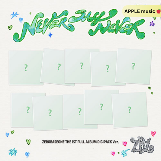 ZEROBASEONE - NEVER SAY NEVER 1ST FULL ALBUM -Digipack Ver. Random [Apple Music benefit 🍎]