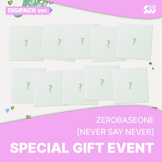 ZEROBASEONE - NEVER SAY NEVER 1ST FULL ALBUM -Digipack Ver. Random- [ Soundwave benefit 🎼]