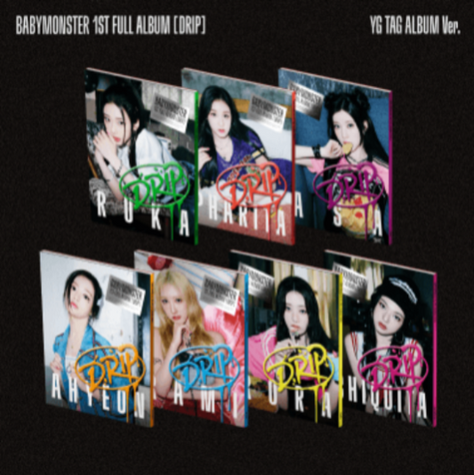 BABYMONSTER 1st FULL ALBUM [DRIP] YG TAG ALBUM Ver. (Member option)