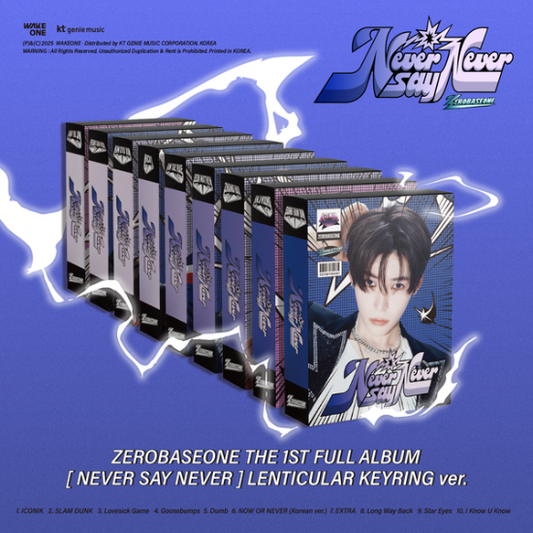 ZEROBASEONE THE 1ST FULL ALBUM [NEVER SAY NEVER] LENTICULAR KEYRING Ver. (Random Ver.)