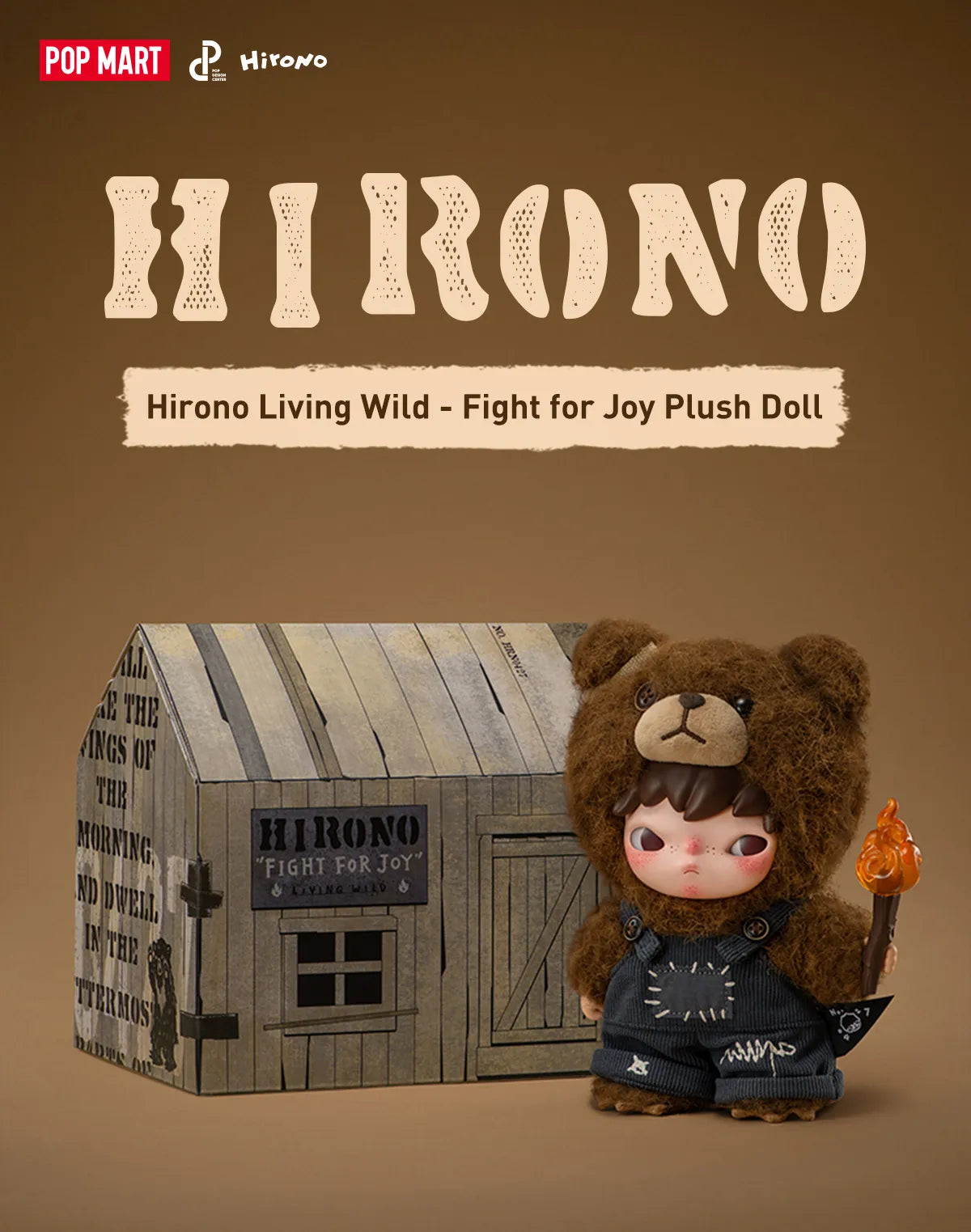 Hirono Living Wild-Fight for Joy Plush Doll