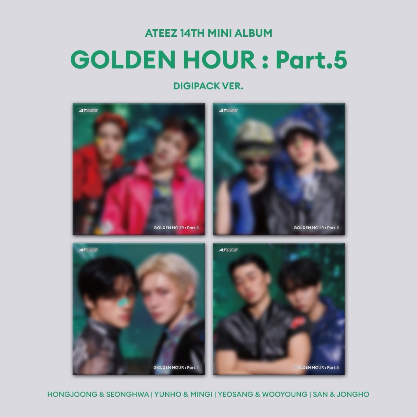 ATEEZ - GOLDEN HOUR : Part.5 / 14TH MINI ALBUM (Random) (DIGIPACK UNIT VER.)
