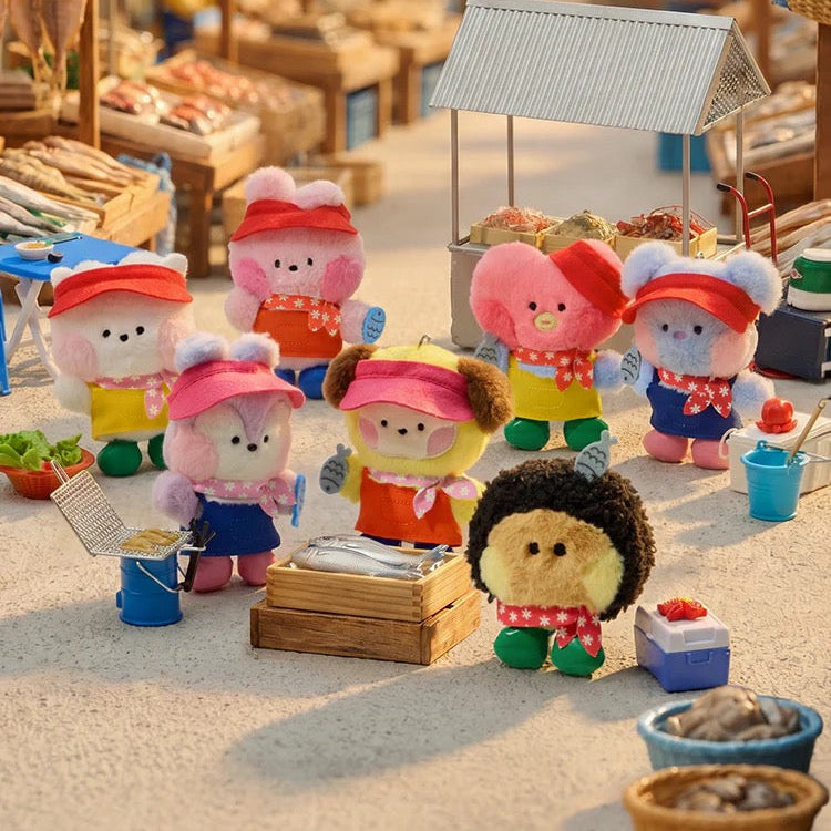BT21 Busan Jagalchi Market Doll Keyring